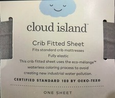 NEW Cloud Island Fitted Crib Sheet -Gray - nursery bedding