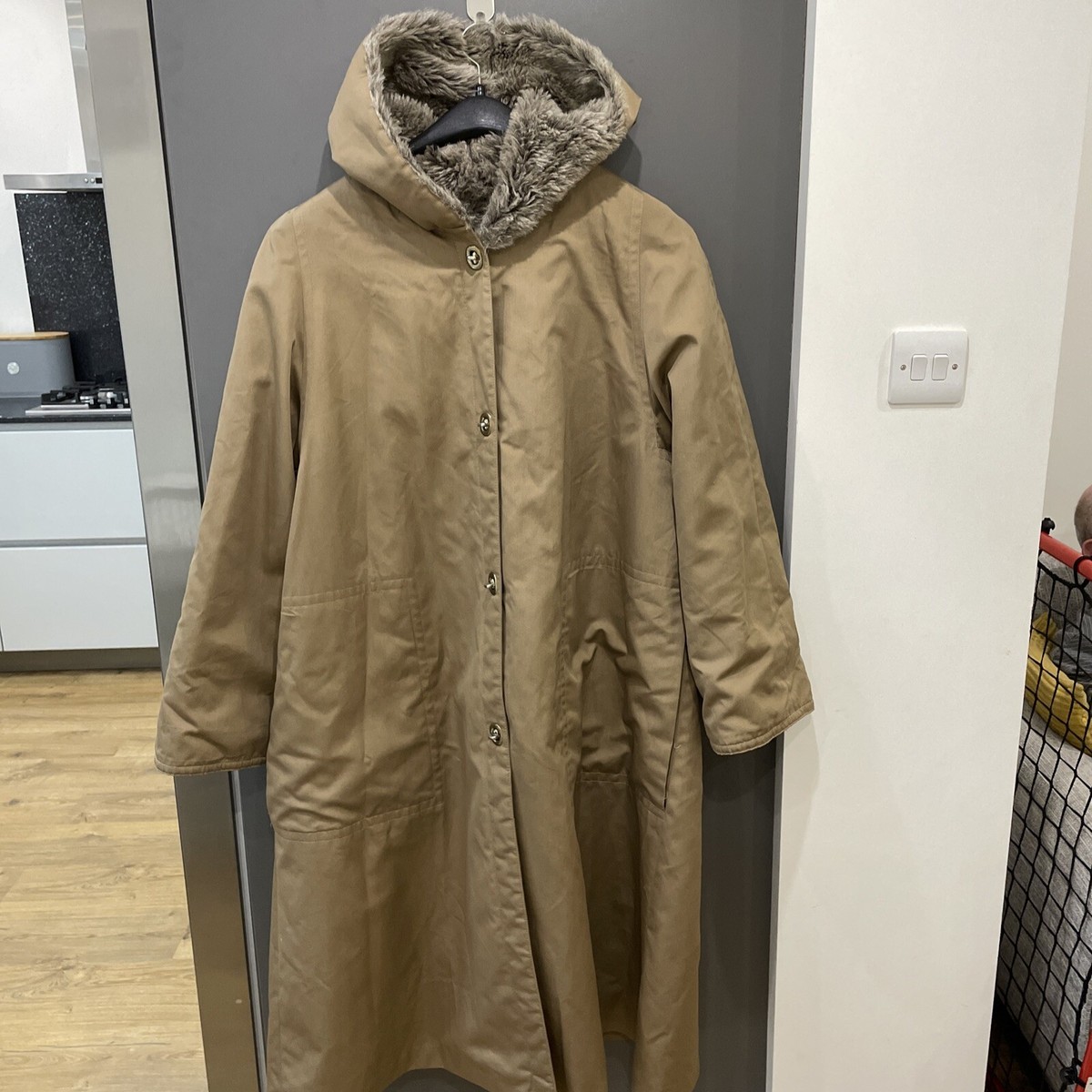Vintage Bonnie Cashin Weatherwear Russ Taylor Turn Lock Coat XL Fur  Lined