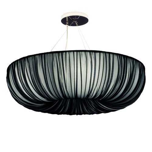 WHITE Stonegate Designs Phoebe Round Pendant Light 30