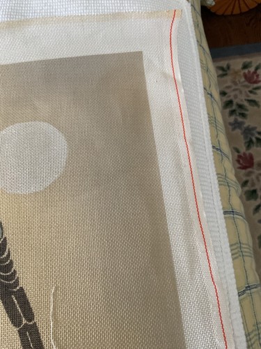 NATIVE AMERICAN MAN AND BIRD HP NEEDLEPOINT - Picture 5 of 5