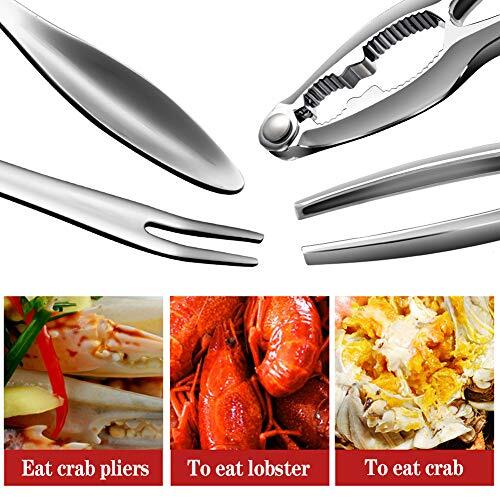 7 Pcs Seafood Tools Set Stainless Steel Crab Leg Crackers Lobster