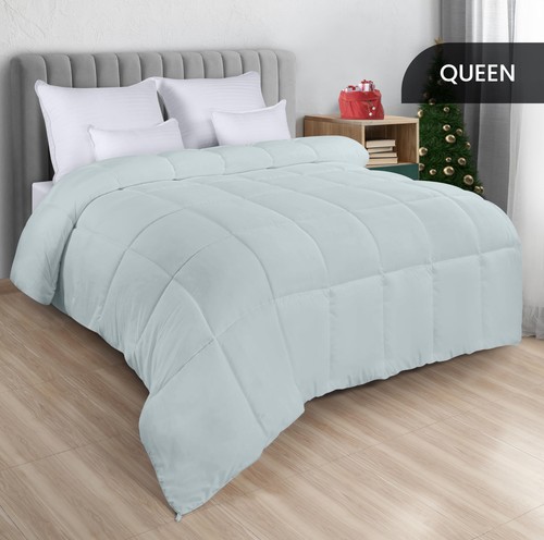 Comforters Queen Size, All Season Duvet Insert, Down Alternative Box Stitched... - Picture 2 of 10