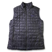 Patagonia Nano Puff Vest Quilted Puffer Jacket Lightweight Men's Medium Black
