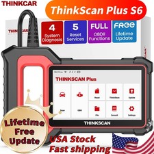 ThinkScan Plus S6 OBD2 Scanner ABS SRS TCM ECM Code Reader Diagnostic Tool US