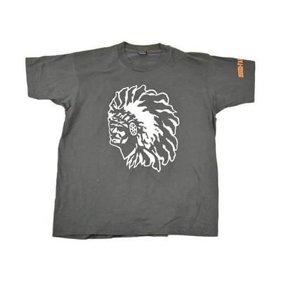 Vintage 1990s Screen Stars Best OSSEO Souvenir Aztec T-Shirt Men's L
