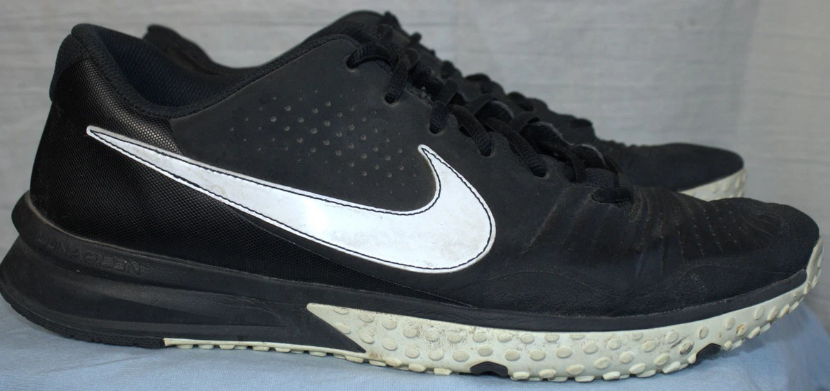 Nike Alpha Huarache Varsity 3 Turf Black White for Sale