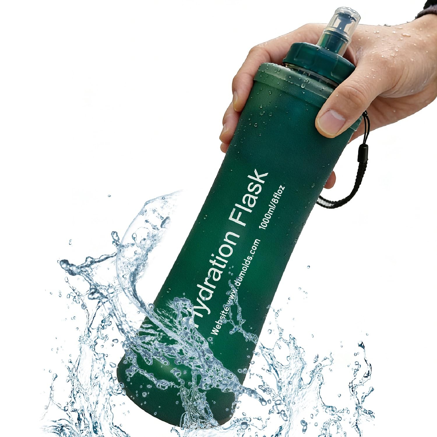 Collapsible Water Bottle with Filter System, Soft Hydration 