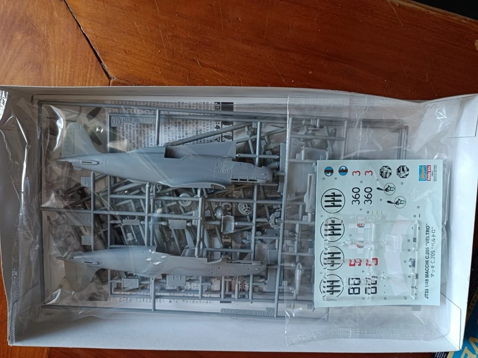 Hasegawa  Macchi C 205  1/48 Regia Aeronautica Sigillato Sealed - Immagine 2 di 2
