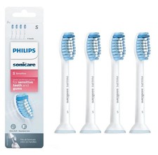 4 Pack Philips Sonicare Sensitive Soft Replacement Toothbrush Brush Heads -White
