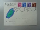 GB FDC 1971 IOM Manx first decimal stamps unusual dual language cover Pencil Add
