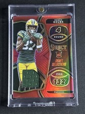 2022 Panini Select - Draft Selections Memorabilia Romeo Doubs #DS-23 Red Prizm