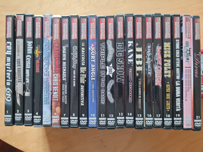 WWE DVD WRESTLING MEGASTARS KOMPLETTE SAMMLUNG 21 DVD