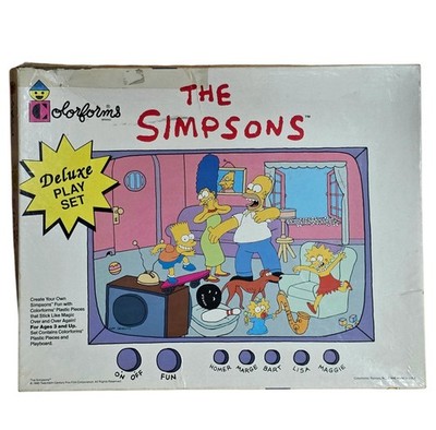 Simpsons Colorforms Set From 1990 