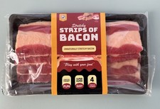 Stretchy Strips of Bacon Sensory Fidget Fun--Brand New Fake Food