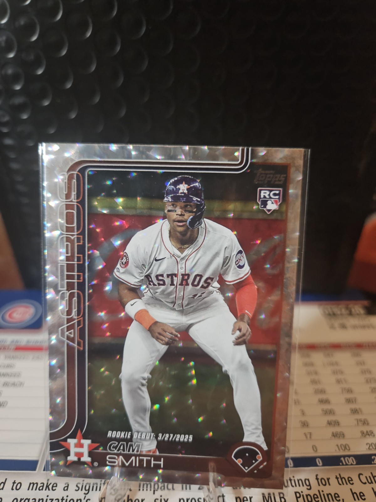 2025 Topps Update Diamante Foil #US45 Cam Smith RC - Houston Astros