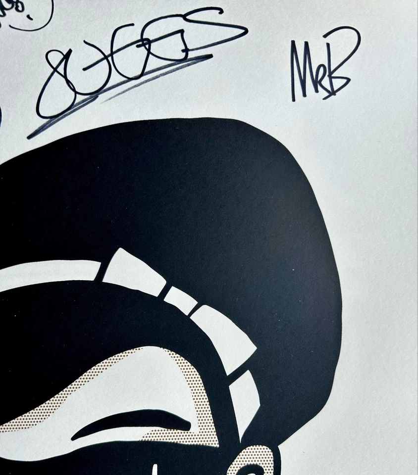 Madness SIGNED Gig Artwork Poster #75/100 Handmade Wooden Display &COA Autograph - Image 2 of 4