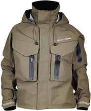 Fishing Wading Jacket, Breathable Outdoor Fly Fishing Rain Coat