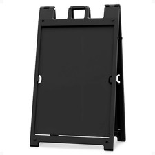 Signicade Deluxe A Frame Sidewalk Curb Sign in Black