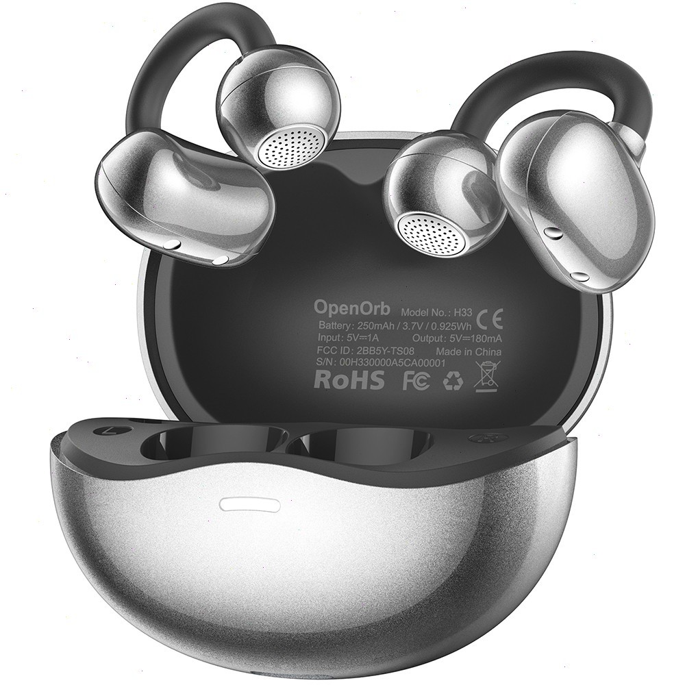 TOZO Bluetooth 5.4 Wireless Earbuds Clip on Open Ear Listen in Comfort Headset