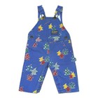 Vintage 80s OshKosh B'Gosh Vestbak Denim Baby Overalls Circus Clowns 3/6 Months