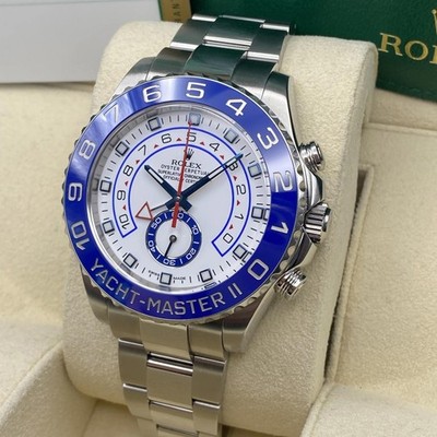 Rolex Yacht-Master II 116680 Chronograph Steel White Dial