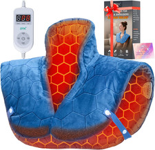 30S Fast Heating Pad for Neck and Shoulders and Back, 6X Deeper Far Infrared Pai
