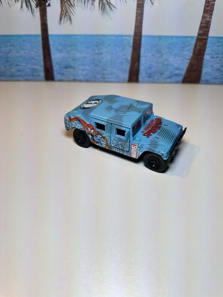 Maisto Diecast Spiderman Humvee 2004 escala 1/40 tirar hacia atrás Foto 3 de 4
