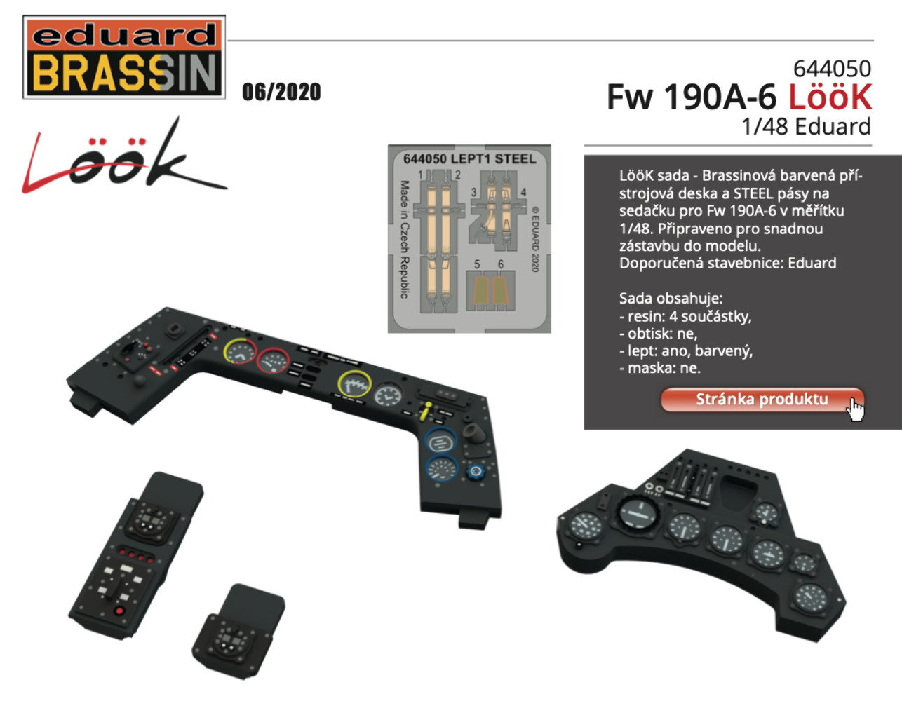 Eduard Brassin 644050 1:48 Focke-Wulf Fw-190A-6 LooK