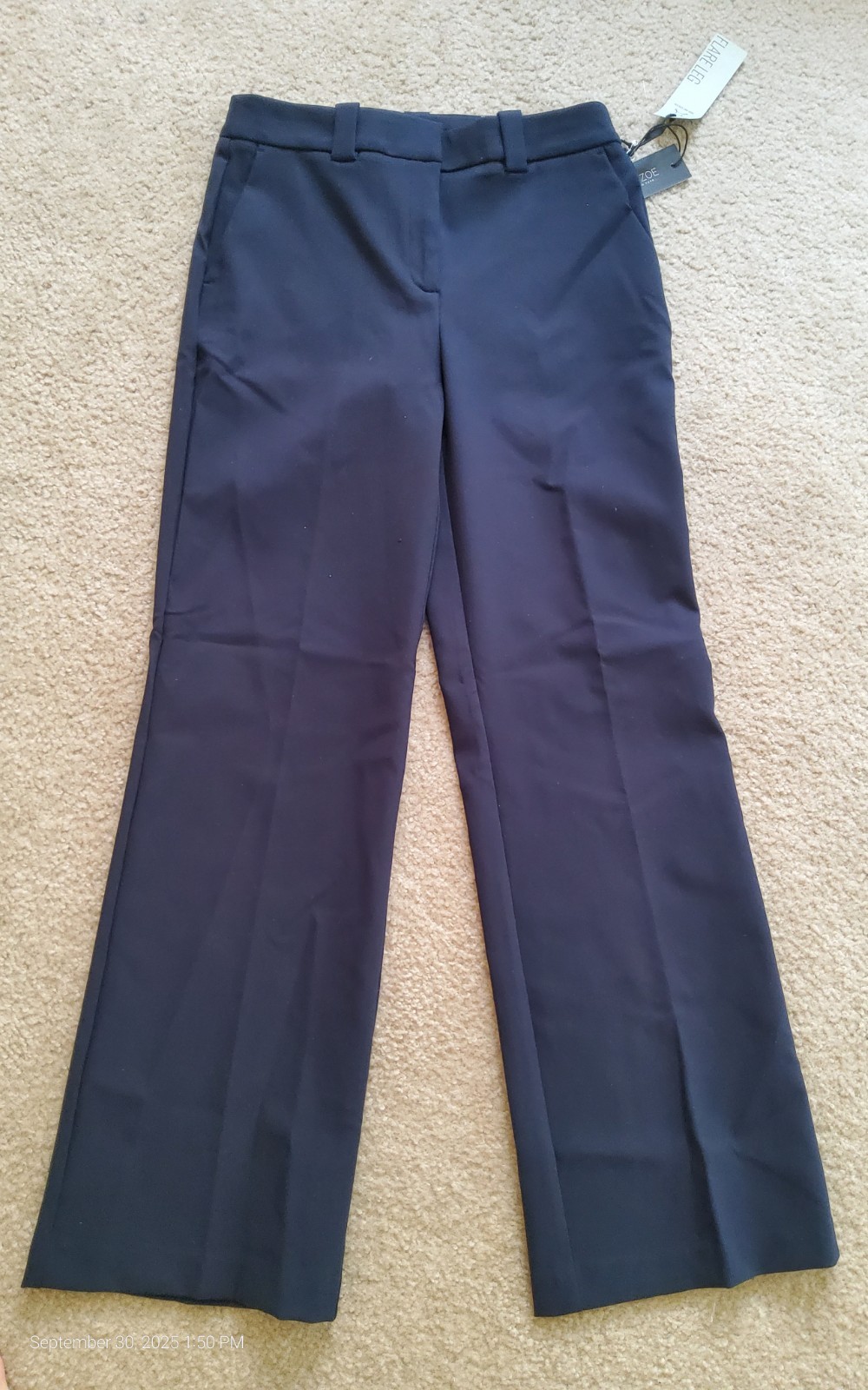 Rachel Zoe Navy Flareleg Pants Sz 6