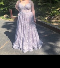 Size 18 Ball gown Prom Dress Purple