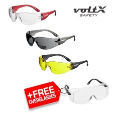 3 x voltX GRAFTER BIFOCAL Reading Safety Glasses 1xClear, 1xYellow & 1xSmoke 