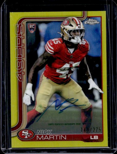 2025 Topps Chrome Nick Martin Yellow Refractor (RAW)