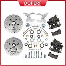 11 Disc Brake Conversion Kit For Ford Cars 1954-1956 Drilled And Slotted Rotors 11 Disc Brake Conversion Kit For Ford Cars 1954-1956 Drilled And Slotted Rotors