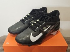 Nike Alpha Menace 4 Pro Football Cleats Black FD7037-001 Men’s Size 10.5 NO LID