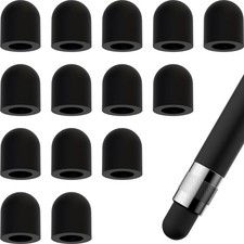 ULTECHNOVO Replacement Stylus Tips Silicone Nib Cover for 30pcs, Black