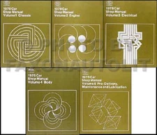 1978 Ford Lincoln Shop Manual Set Mark Continental Mercury Service Repair Books