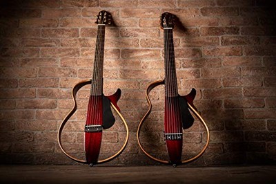 Yamaha SLG200S TBS Steel String Silent Guitar with Hard Gig Bag