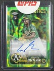Lawrence Butler 2024 Topps Chrome Update Rookie Auto Lava Lamp Green Yellow /85
