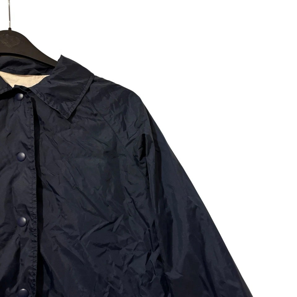 Vintage Outbrook Women’s Size Medium Navy Blue Lightweight Coach Jacket Y2K - Image 4 of 4