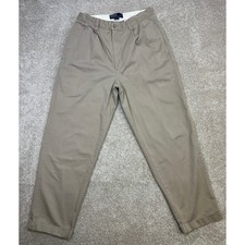 Vtg 80s Polo Ralph Lauren Hammond Classic Chino Pants Mens 31x30 Tan Pleated
