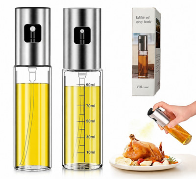 2Sprayer Zerstäuber Ölsprüher Ölspender Cooking Spray 100m Öl Essig Glas Flasche