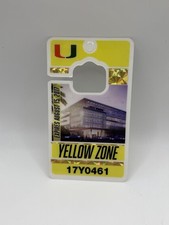 Pass de stationnement jaune Université de Miami expiré
