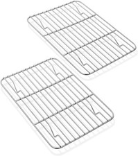 Mini Cooling Rack Set of 2, Homikit Stainless Steel Small Grill Wire Rack for O