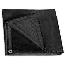 Welding Blanket 6X6FT, 972GSM, Black, Heavy Duty Welding Blanket, Fireproof W...