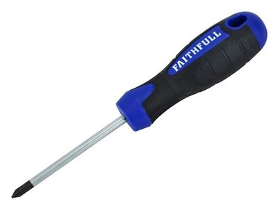 Faithfull - Soft Grip Screwdriver Phillips Tip PH1 x 75mm
