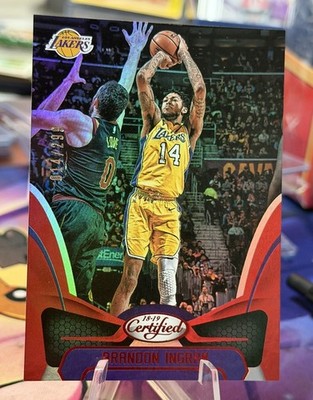 2018-19 Panini Certified Mirror Red #69 Brandon Ingram 14/299 JERSEY MATCH 1/1