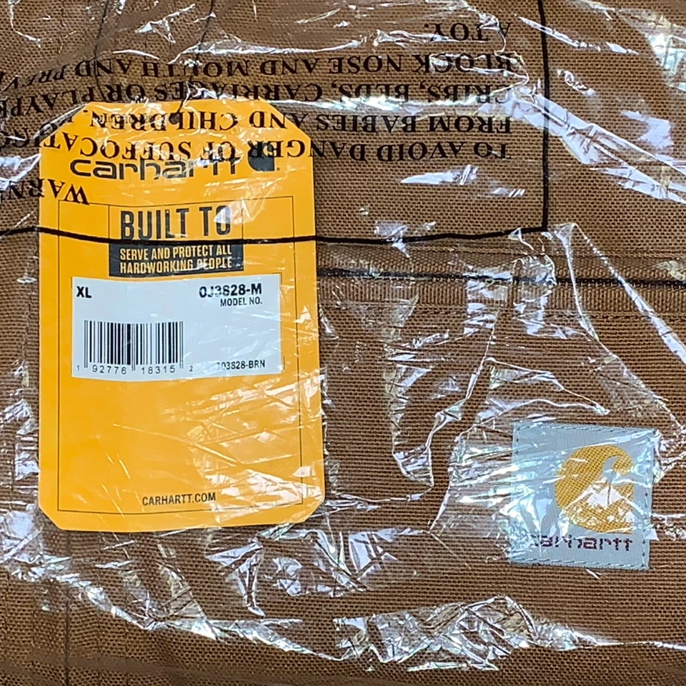 NWT Carhartt Men’s Relaxed Fit XL Brown 103828 Duck Canvas Detroit Work Jacket - Image 3 of 4