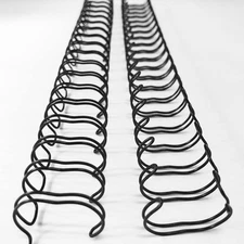 Binditek 50pk 5/8" Double Loop Wire Binding Spines Letter 140-Sheet 2:1 Pitch