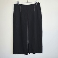 SUSSAN Skirt Sz S Black Work Stretch High Waisted Knee Length Business BNWOT