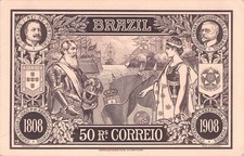 BRASILE - CARTOLINA 1908 PORTOGALLO MNH